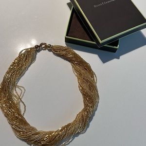 Ross Simons Golden Murano Glass Necklace